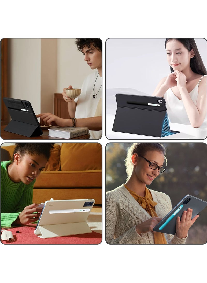 حامل قلم سيليكون لجهاز Apple Pencil اللوحي، الجيل الثاني، جراب واقٍ من السيليكون باللون الأسود - Image 5