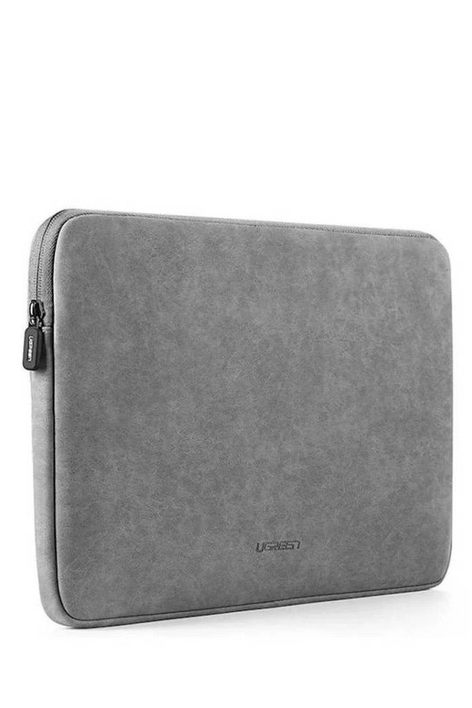 يو جرين حقيبة يوغرين مقاومة للماء للابتوب مقاس 14.9 بوصة – حافظة صدمات من جلد PU (رمادي) | UG-LP187-20476 - Image 1
