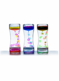 Y&D Liquid Motion Bubbler Timer Pack Fidget Toy Desk Top Colors May Vary Sensory Toys Children's Activities (3 Pc)  - Image 1