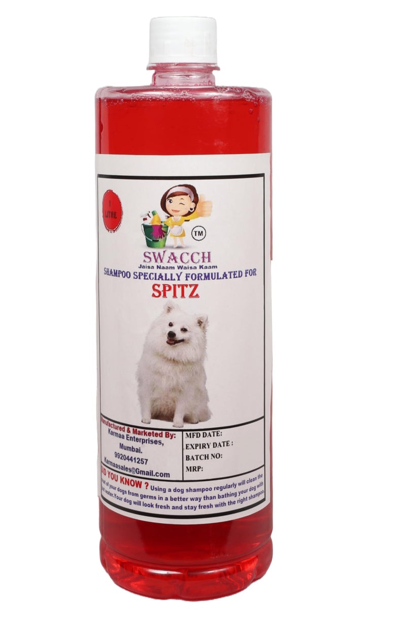 swacch Pet Shampoo | Puppy Safe Shampoo | PH Balanced | Ditch to Itch for Spitz Dog Shampoo 1 Litre (Strawberry) + Goofy Ball Chew Toy Combo Pack - Image 2