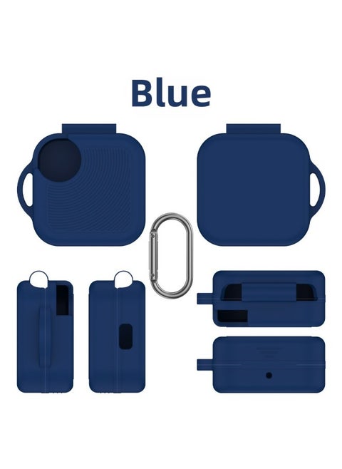 Suitable For CMF Buds Pro 2 Bluetooth Headset Silicone Protective Case Soft Case Drop-resistant Storage Box Simple Solid Color-Color:Blue-Model:G103