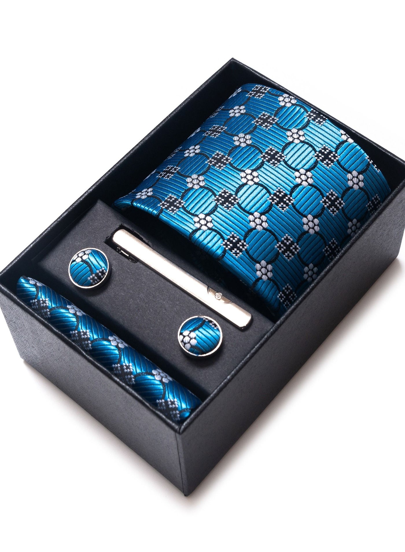 Fashionable Jacquard Necktie Suit Gift Box Set