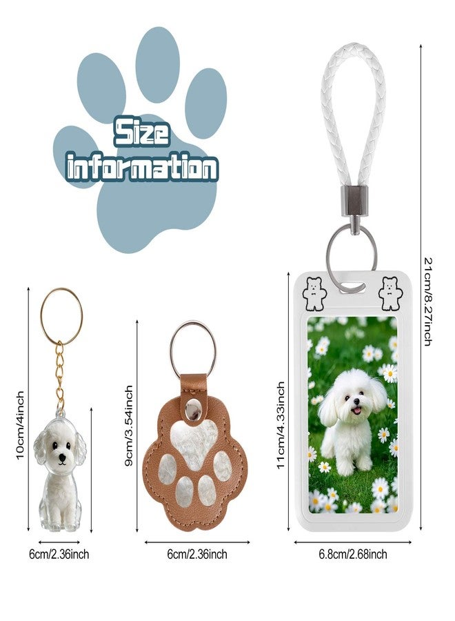 HouseUp (3-Piece) - Pet Fur Storage Capsules + Mini Pet Photo Frame Dog Hair Keepsake Keychain Set 01 - Image 2