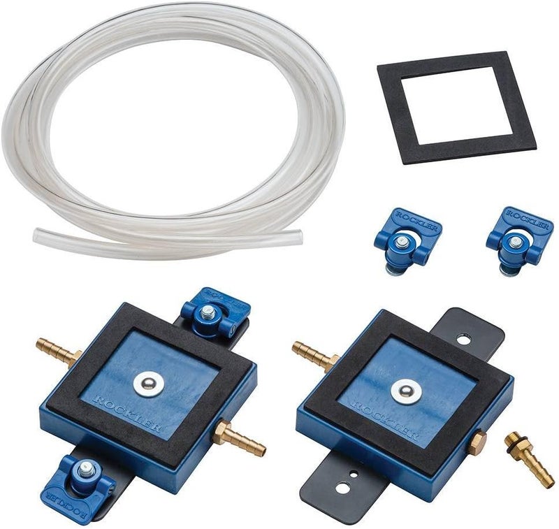 ROCKLER Vacuum Clamp Pod Kit w/T Bolt, Fold Down Knobs, Vacuum Hose, Barbed Brass Fitting, & Vacuum Gasket – CNC Clamps for CNC Projects, Routed Signs and Plaques - Image 1