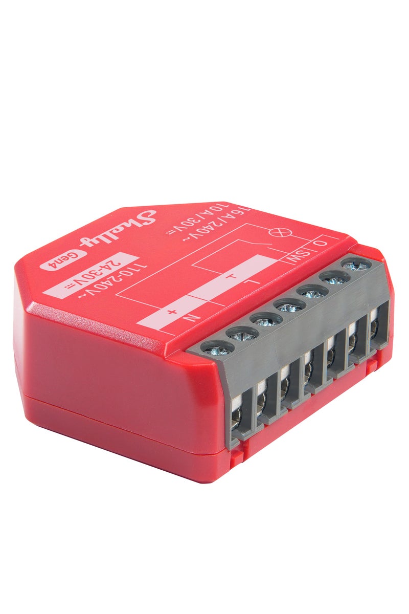 Shelly 1PM Gen4 WiFi Smart Relay Switch, 1 Channel 16A with Integrated Power Meter, App Control, Voice Assistant Compatible, No Hub Required - Image 2