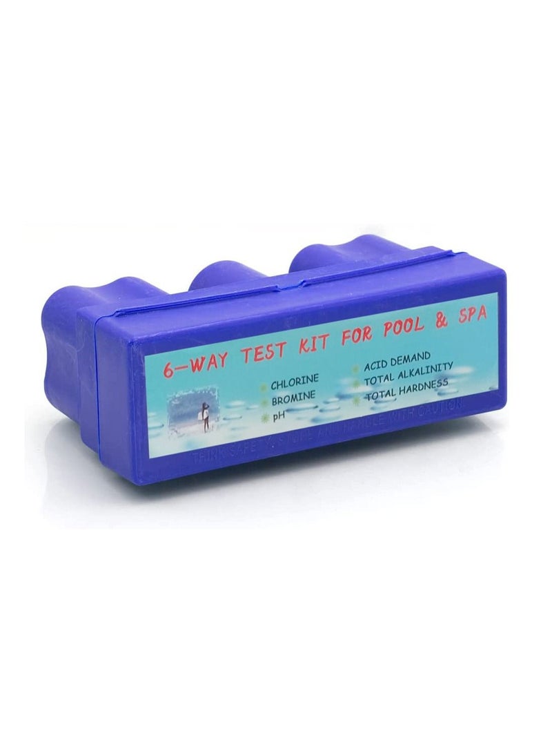 Smart Innovation 6 Way Swimming Pool Water Chemical Testing Pack with Storage Kit - Image 2