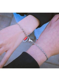Generic Fashion Heart Magntic Chain Couple Bracelet 