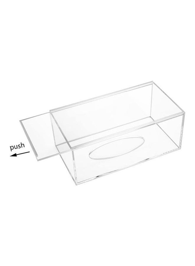 We Happy Clear Acrylic Tissue Box 22.5x12x9cm - Image 5