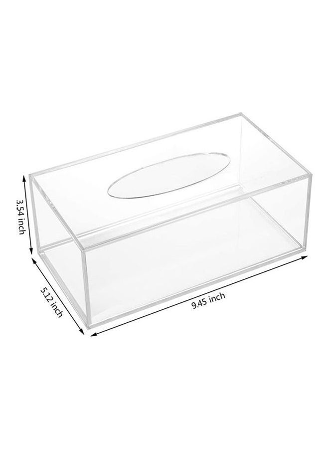 We Happy Clear Acrylic Tissue Box 22.5x12x9cm - Image 4