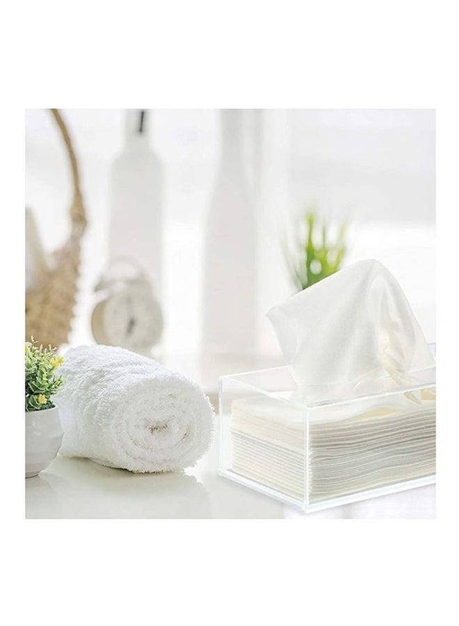 We Happy Clear Acrylic Tissue Box 22.5x12x9cm - Image 3