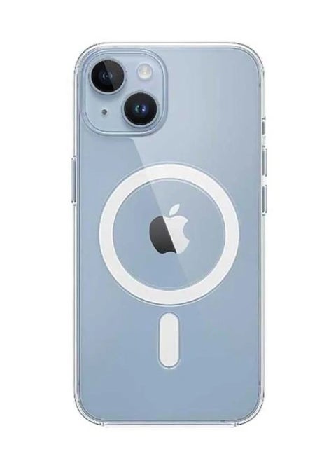 iPhone 14 Magnetic Case, Compatible with MagSafe Wireless Charging, Anti-Scratch Bumper Cover (Clear), TPU - PC