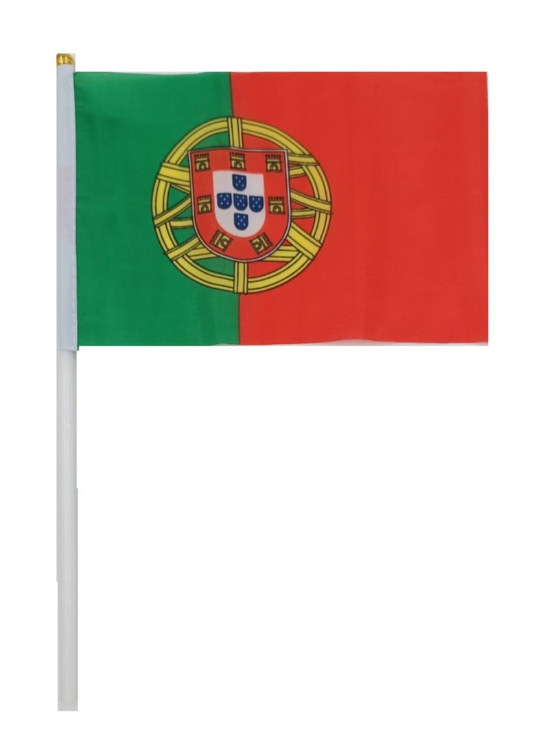 Generic Small Handheld Portugal Flag  - Image 2