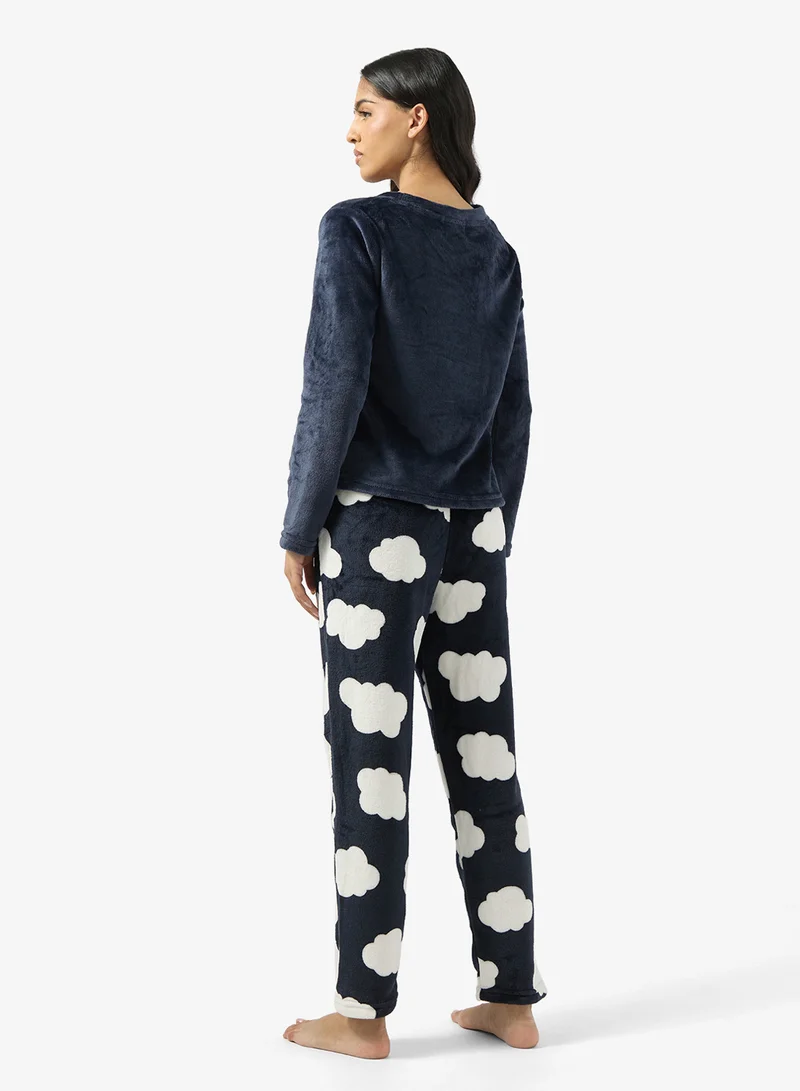 Ginger Cozy Fleece Top & Pant Set