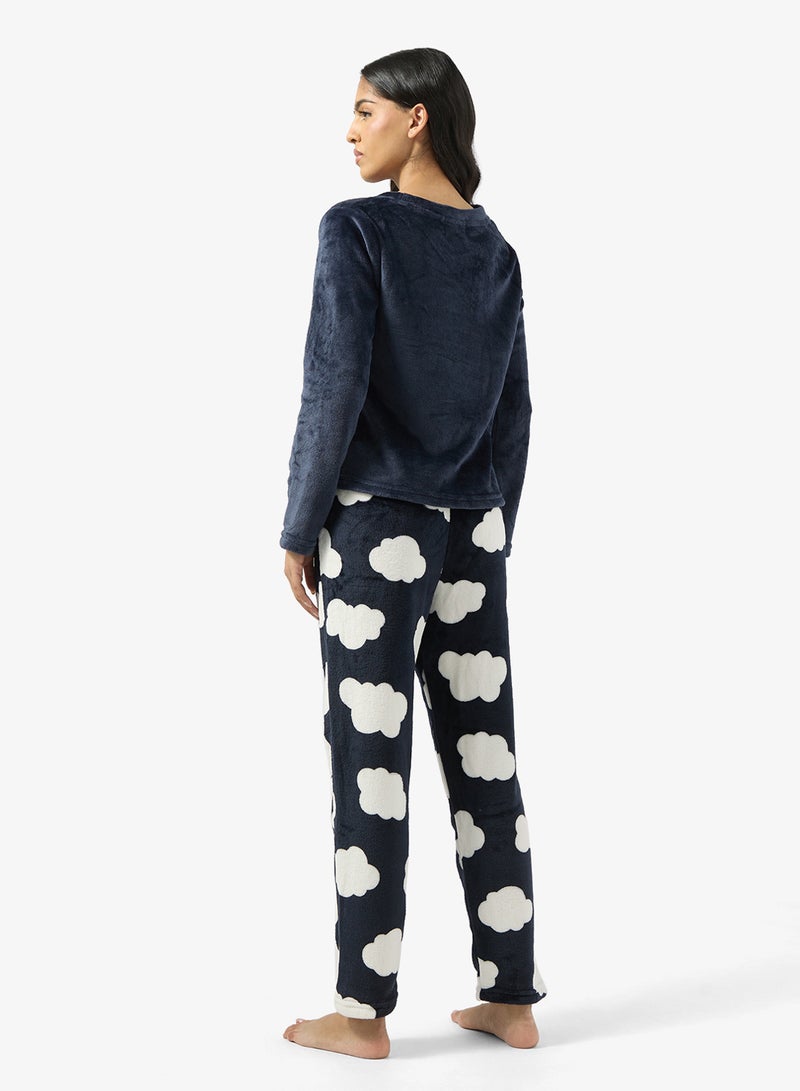 Ginger Cozy Fleece Top & Pant Set - Image 2
