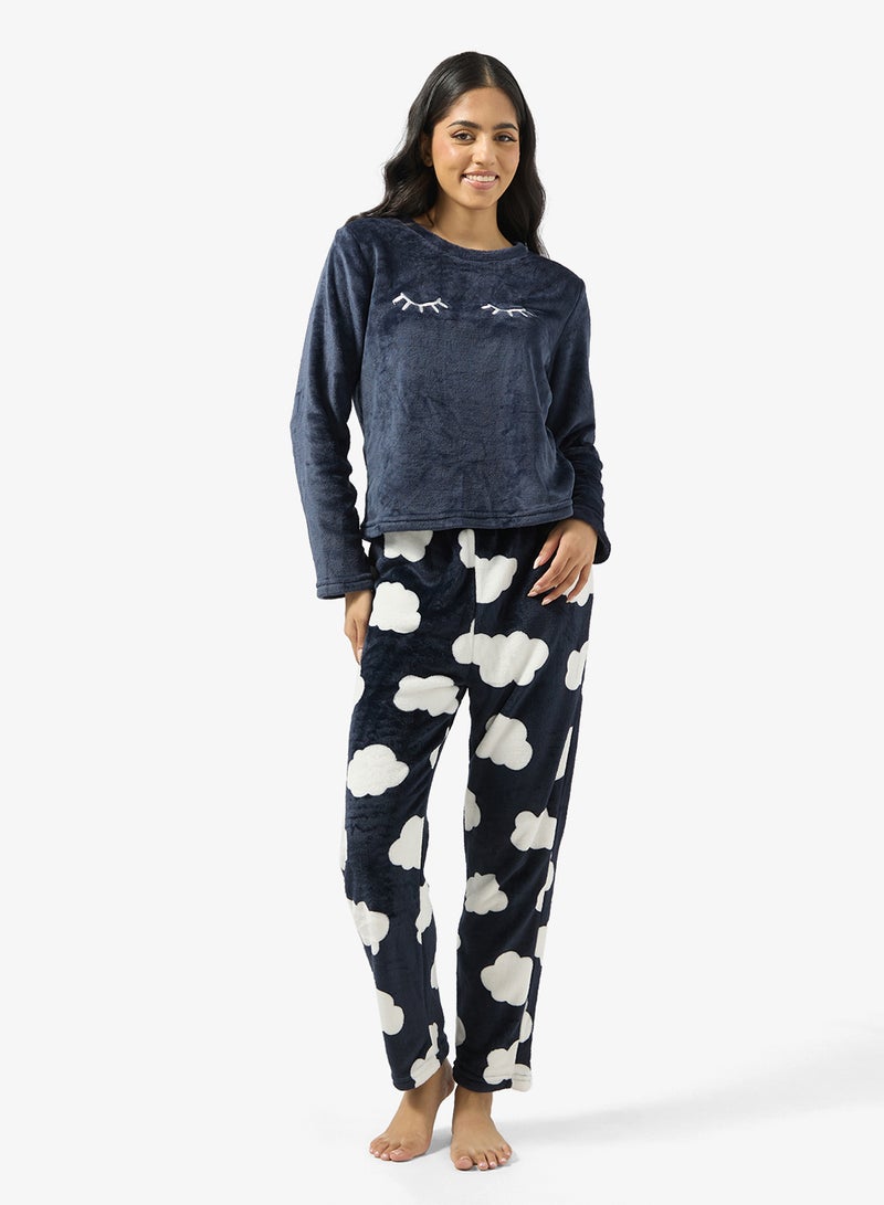 Ginger Cozy Fleece Top & Pant Set - Image 1