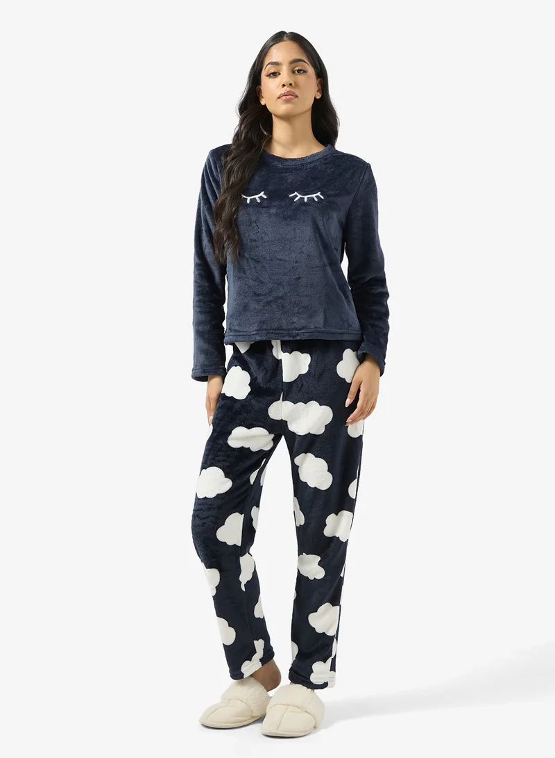 Ginger Cozy Fleece Top & Pant Set