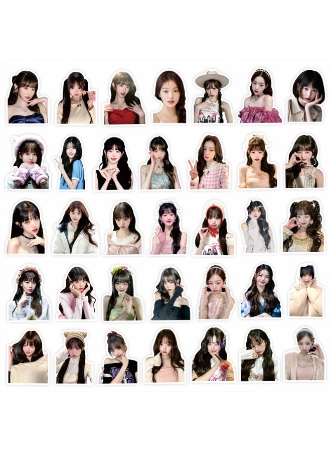 NIBEMINENT 65 Pcs Kpop IVE - Jang Wonyoung Deco Kit Waterproof Stickers, High Definition Printing Bright Colors, Suitable for Laptop Skateboard Luggage Water Bottle Guitar DIY - Image 2