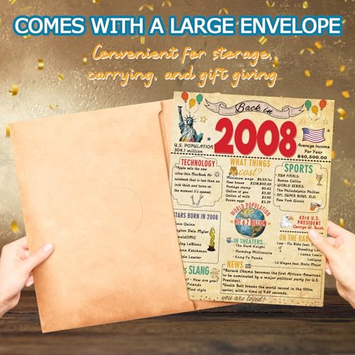 FANCYLUCKY Happy 18th Birthday Card Gifts for Him Her, Retro 18th Birthday Decorations for Boys Girls, Gifts for 18 Year Old Son Daughter - Image 3