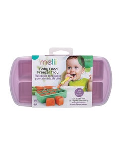 melii Silicone Baby Food Freezer Tray With Lid - Pink  - Image 1
