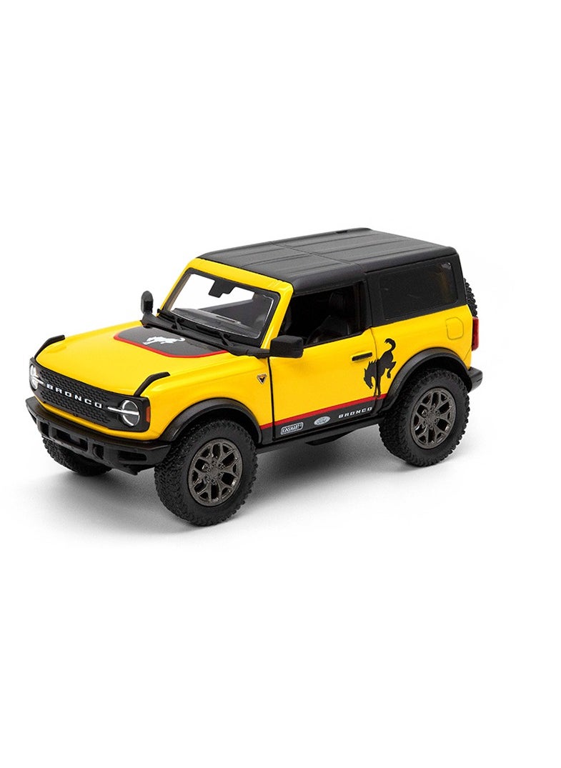 Kinsmart Diecast 2022 Ford Bronco (Hard Top) Kinsmart 1:34 Printing, 1Piece Assorted Color  - Image 1