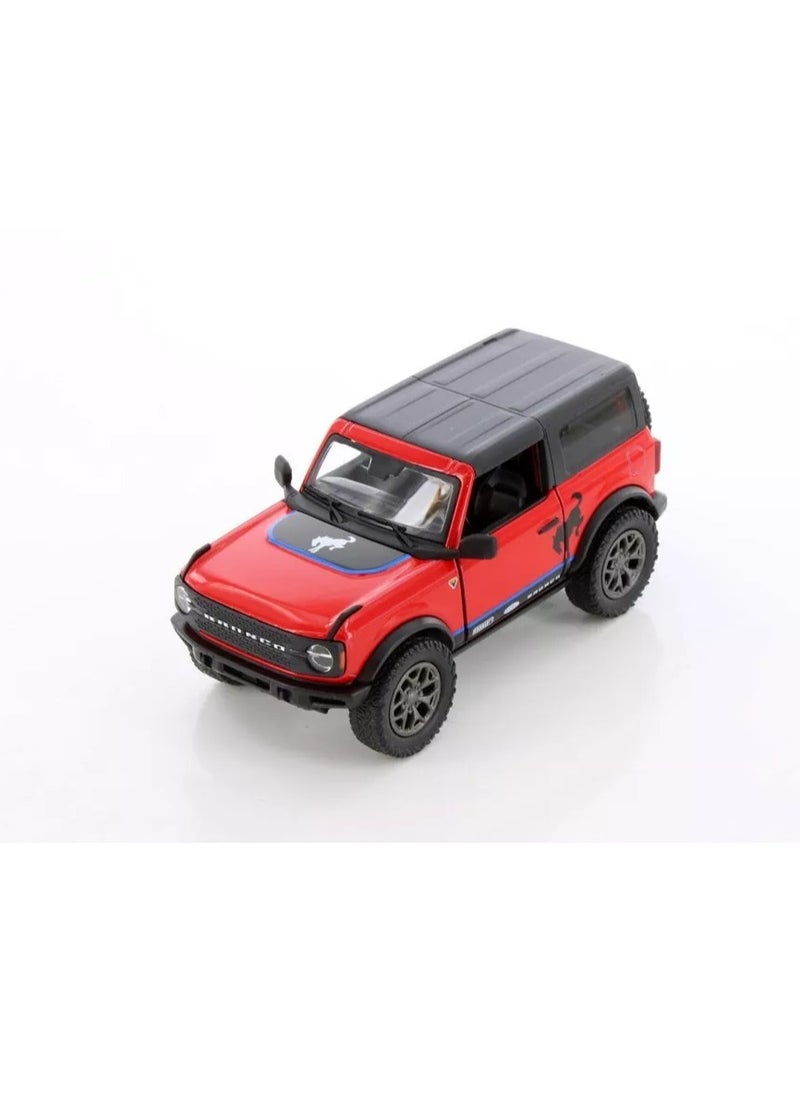 Kinsmart Diecast 2022 Ford Bronco (Hard Top) Kinsmart 1:34 Printing, 1Piece Assorted Color  - Image 2