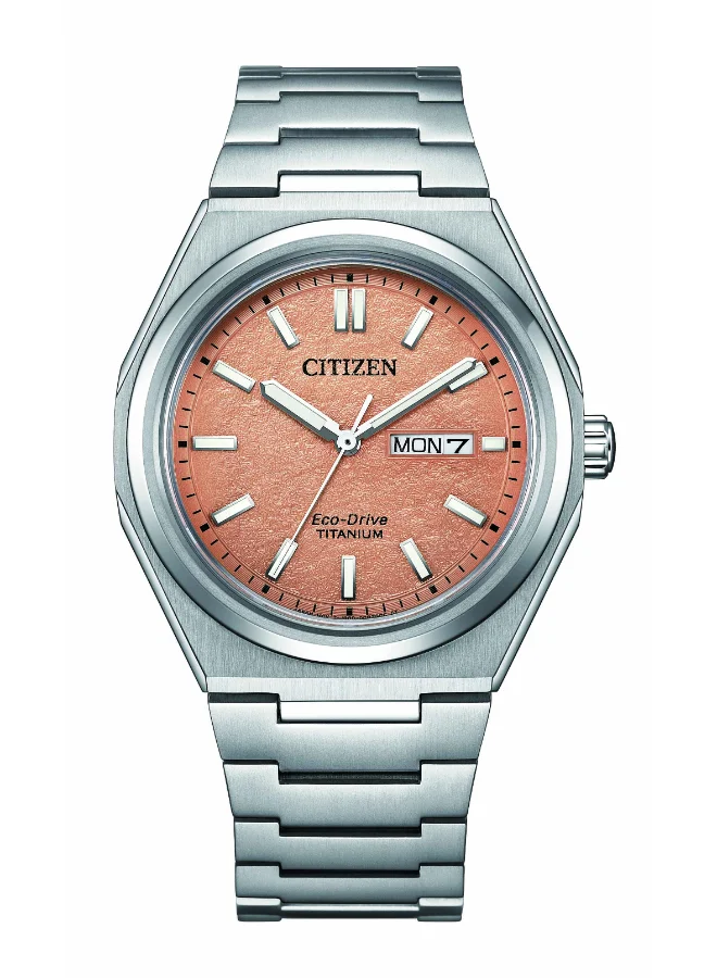 CITIZEN Men's Super Titanium Strap Eco-Drive Men Watch AW0130-85Z - 39 mm