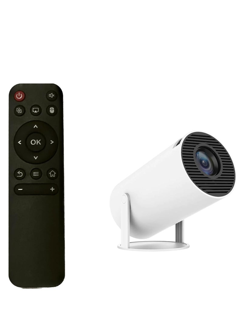 Generic - Mini Projector - 4K, Auto Keystone Correction, 200 ANSI Lumens, Portable Smart Projector with 2.4/5G WiFi 6, BT 5.0, 130 Inch Screen, 180 Degree Flip, Round Design - Home Video Projector - Image 1