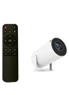 Mini Projector - 4K, Auto Keystone Correction, 200 ANSI Lumens, Portable Smart Projector with 2.4/5G WiFi 6, BT 5.0, 130 Inch Screen, 180 Degree Flip, Round Design - Home Video Projector