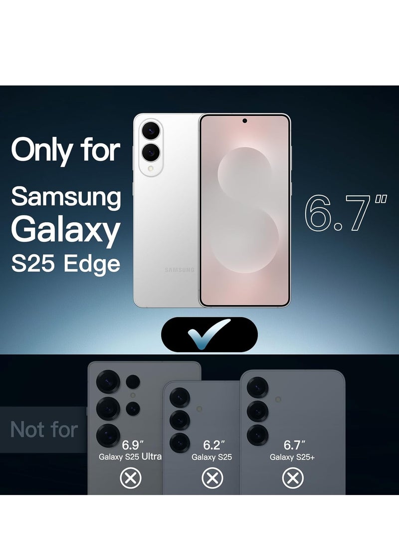 BORTONY Samsung Galaxy S25 Edge Tempered Glass 3-Pack 9H Hardness Anti-Scratch Glass Anti-Fingerprint Glass For Samsung Galaxy S25 Edge 6.7-inch - Image 2