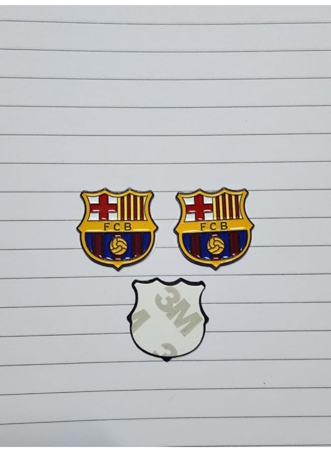 FCB Logo Set of 3 pcs Sticker – Barcelona Football Club for Mobile, Laptop, Backpacks,Accessories Fans Stickers Display for I pad,and Collectors Walls, Doors, Cars, Trucks, Motorcycles Fridge - Image 3
