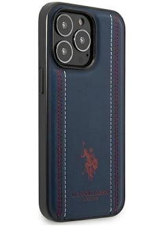 U.S. Polo Assn. Cg Mobile Leather Case Compatible With Iphone 14 Pro Max, Navy, Ushcp14  - Image 4