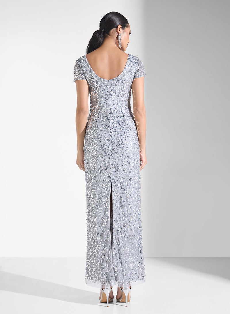 Adrianna Papell Sequin Embellished Dress - Image 2