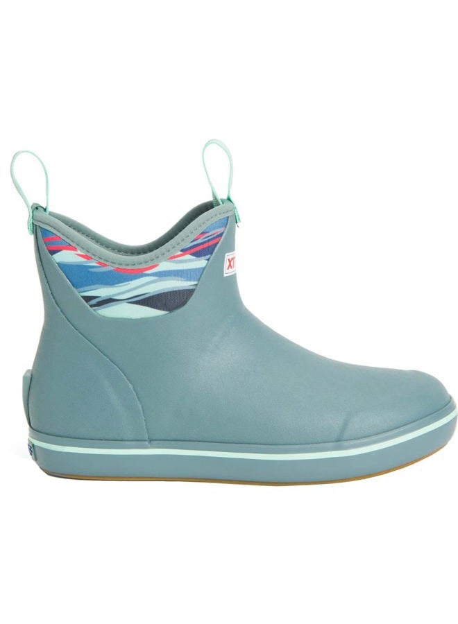 Xtratuf Women's 6 Inch Ankle Deck Boot, Trooper Blue/Beach Glas, 5 - Image 1