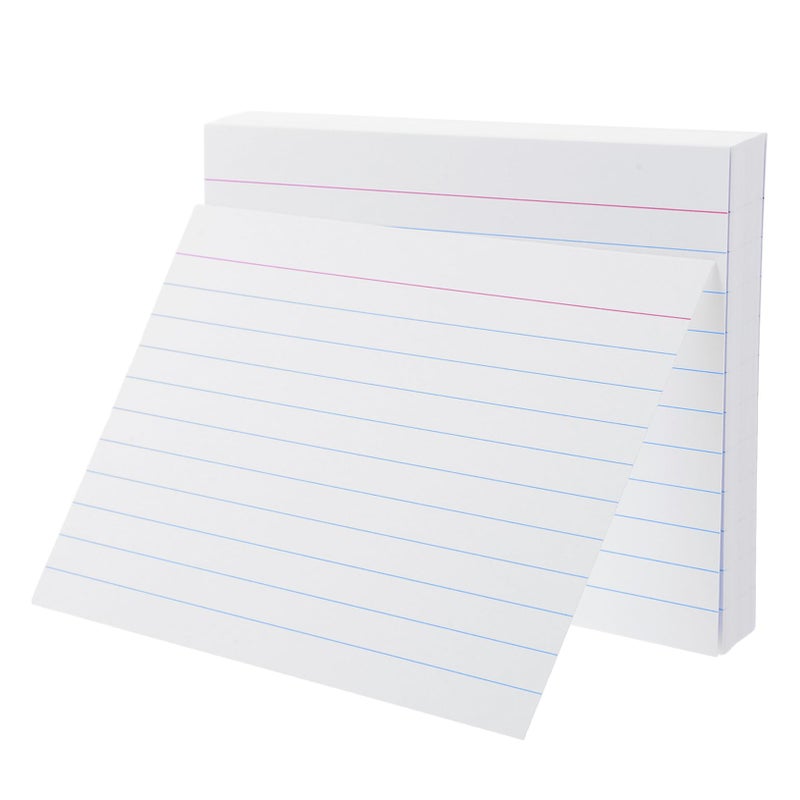200pcs Ruled Index Cards Horizontal Lined Note Pad For Study Office Classroom Flashcards - Image 2
