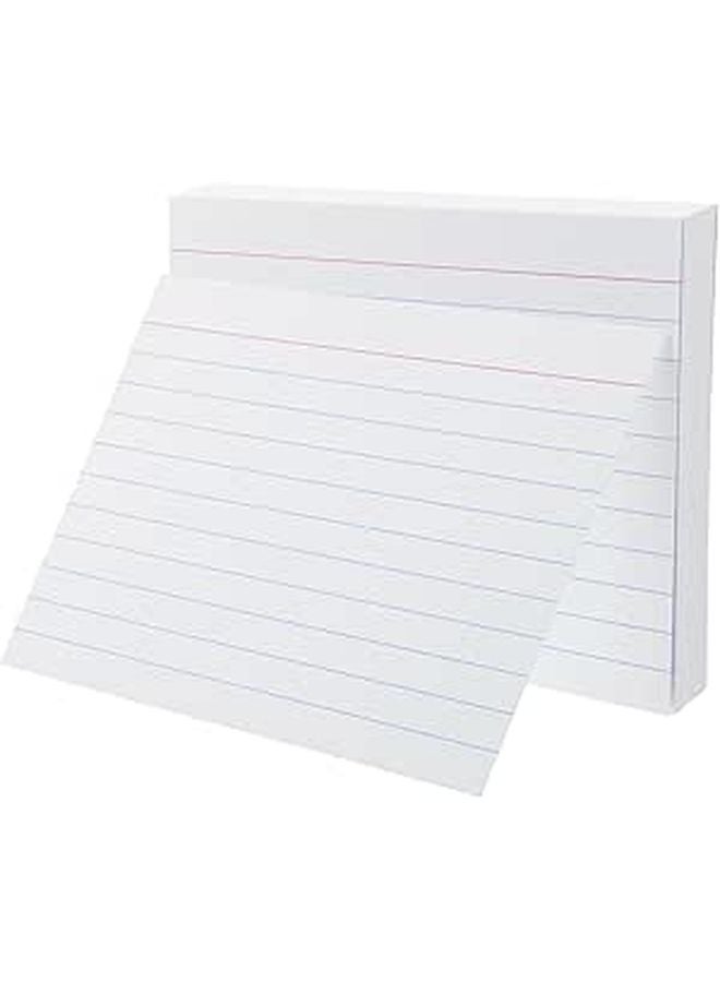 200pcs Ruled Index Cards Horizontal Lined Note Pad For Study Office Classroom Flashcards - Image 1