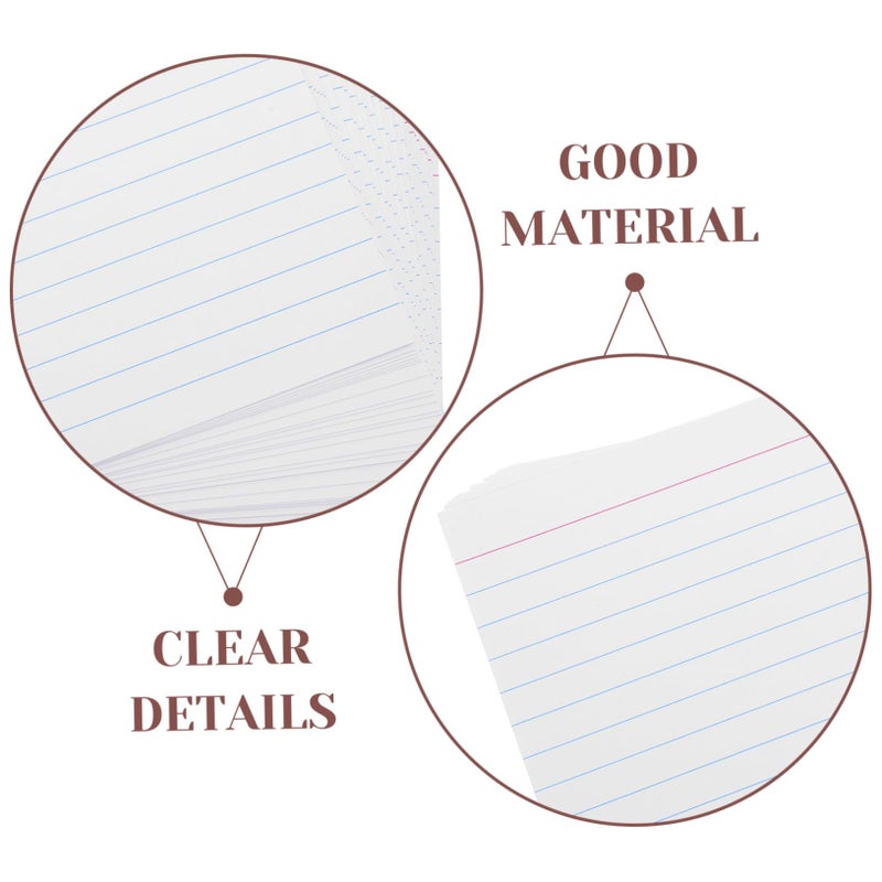 200pcs Ruled Index Cards Horizontal Lined Note Pad For Study Office Classroom Flashcards - Image 4