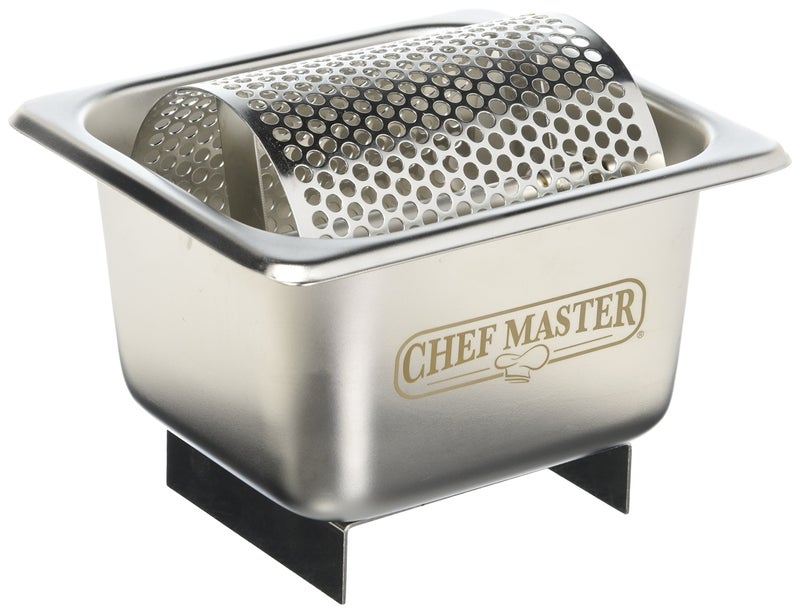Chef-Master موزع زبدة من الفولاذ المقاوم للصدأ، مدحرجة زبدة على الشواية يمكنها حمل 3 قطع من الزبدة، عجلة موزع الزبدة لوجبة الإفطار، والتخييم، والنزهات، وأدوات الشواية من شيف ماستر - 90021 - Image 1