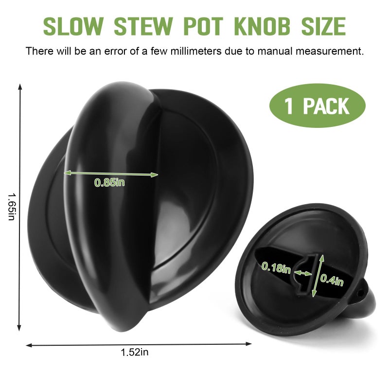 LEWEREST Slow Cooker Knob Compatible With Crockpot SCV700-CH-BR, Adjustable Control Knobs for Crockpot Slow Cooker Replacement Parts - 1 Pack - Image 3