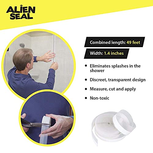 ALIEN TAPE Alien Draft Seal Set of 49 Feet Anti-Draft Adhesive and Flexible Flap to Seal Gaps Around Doors and Windows As Seen On TV - Image 2