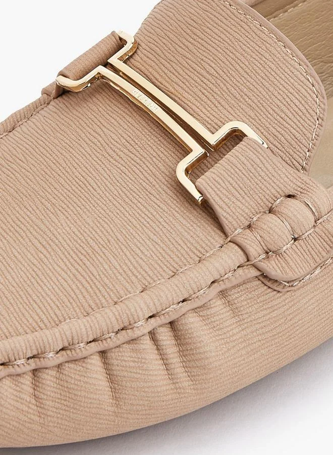 Renzo Ruganni BEIGE Women Slip-On Moccasins for Women | Best Price UAE