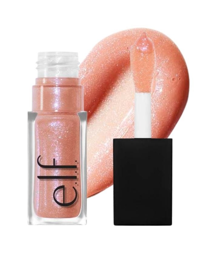 elf e.l.f. Glow Reviver Lip Oil – Candy Coded (Sheer Candy Pink Shade) Hydrating High-Shine Nourishing Lip Oil with Squalane & Fruit Oils – 7.6 ml - Image 1