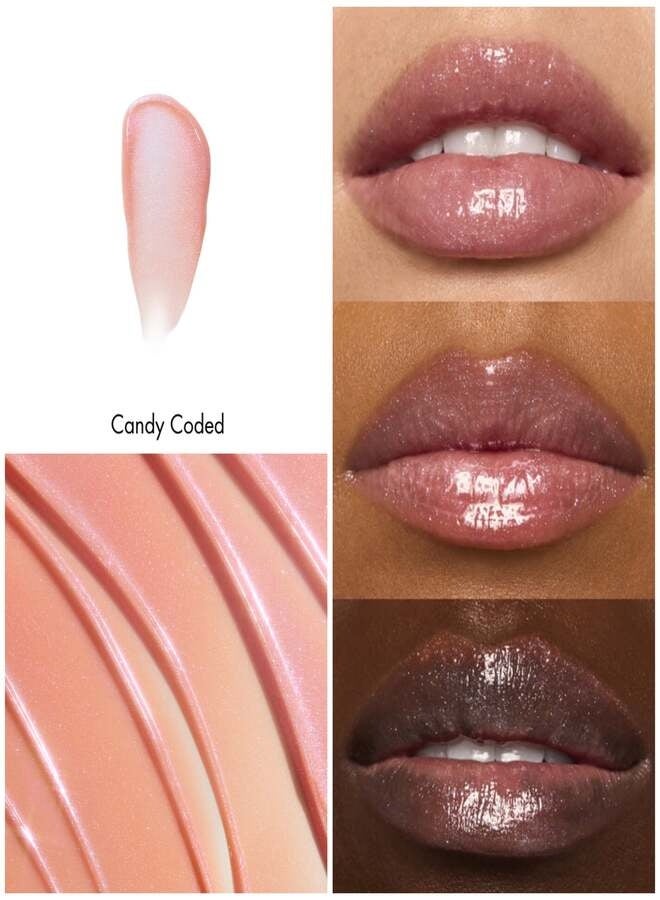 elf e.l.f. Glow Reviver Lip Oil – Candy Coded (Sheer Candy Pink Shade) Hydrating High-Shine Nourishing Lip Oil with Squalane & Fruit Oils – 7.6 ml - Image 2