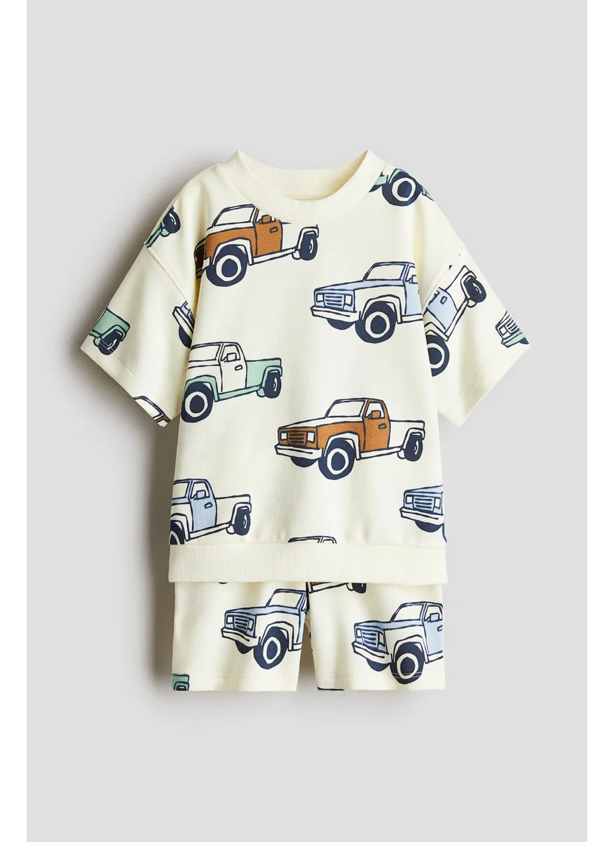اتش اند ام 2-Piece Printed Sweatshirt Set