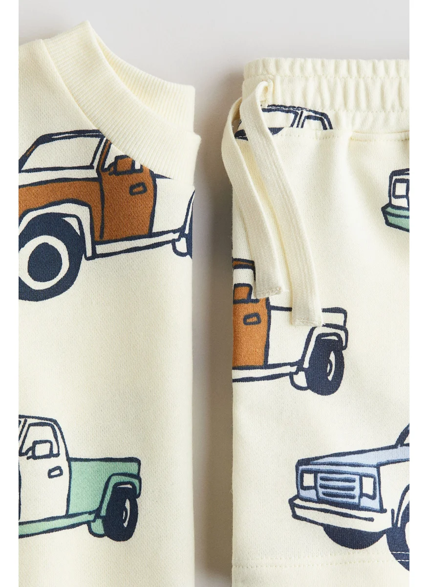 اتش اند ام 2-Piece Printed Sweatshirt Set