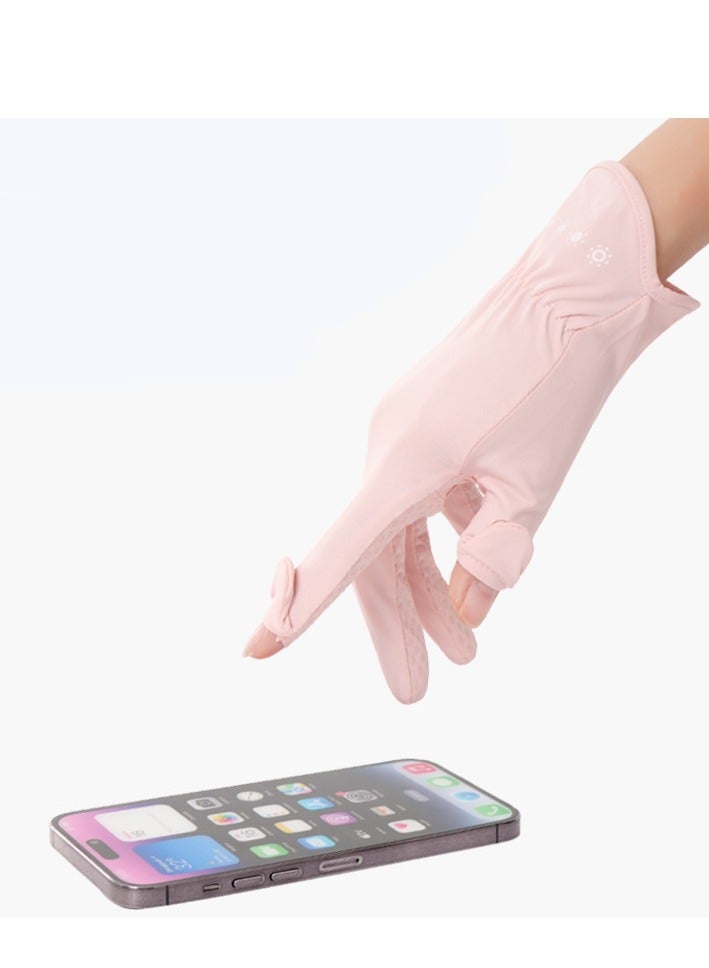 CLS Women's Gloves Driving Gloves Non-slip Sun Protection Summer UV Protection Gloves - Image 5
