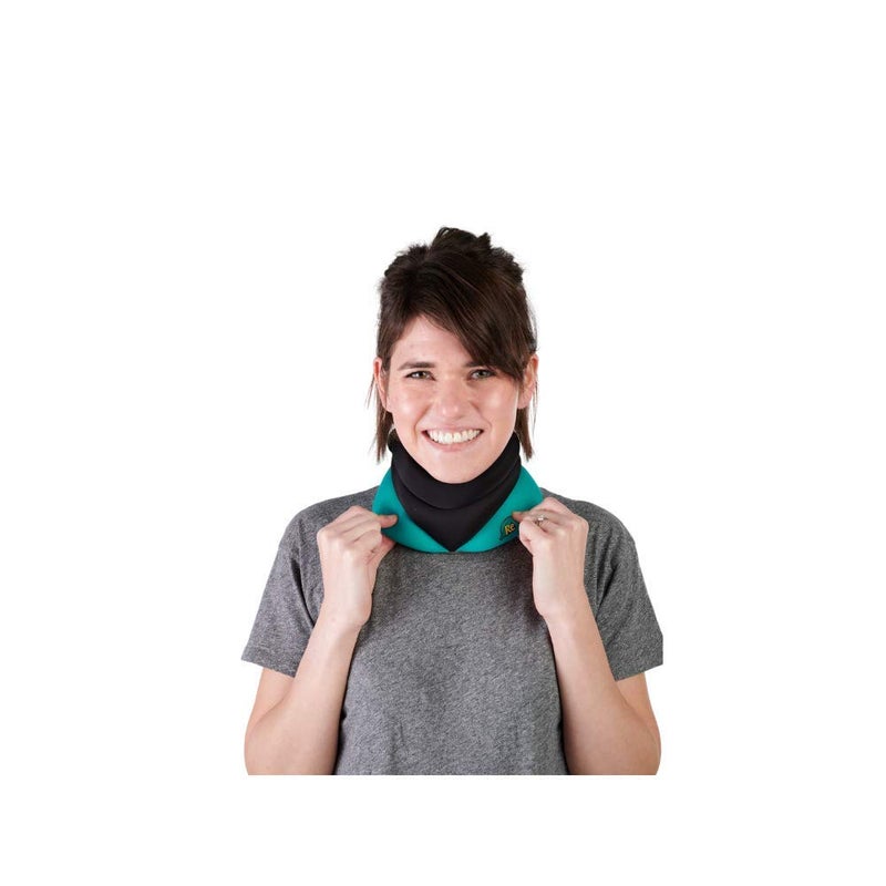 Caldera Releaf Neck Rest â€“ Soft Neck Brace for Neck Pain and Support, Comfortable Neck Brace for Sleeping, Cervical Collar Neck Support Brace for Travel, Reading & Relaxation - Medium, Black - Image 4