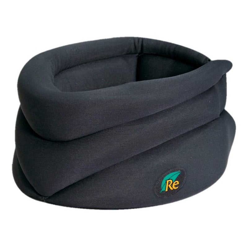 Caldera Releaf Neck Rest â€“ Soft Neck Brace for Neck Pain and Support, Comfortable Neck Brace for Sleeping, Cervical Collar Neck Support Brace for Travel, Reading & Relaxation - Medium, Black - Image 1