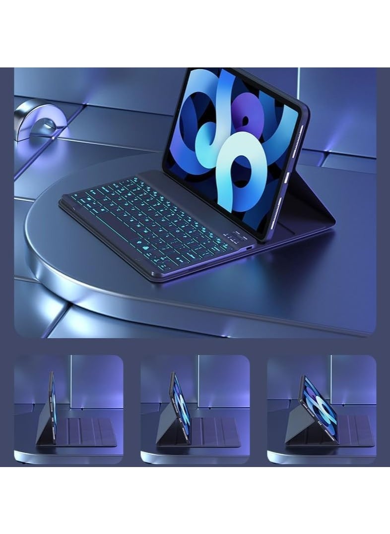 General - Backlight Keyboard Case for Xiaomi Pad 6/6 Pro 11 Inch,Multi-view Bracket,7-color Backlit Wireless Bluetooth Keyboard Case with Mouse - Image 1