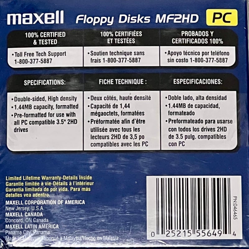 Maxell Maxell 1.44MB Floppy Disk - Image 2