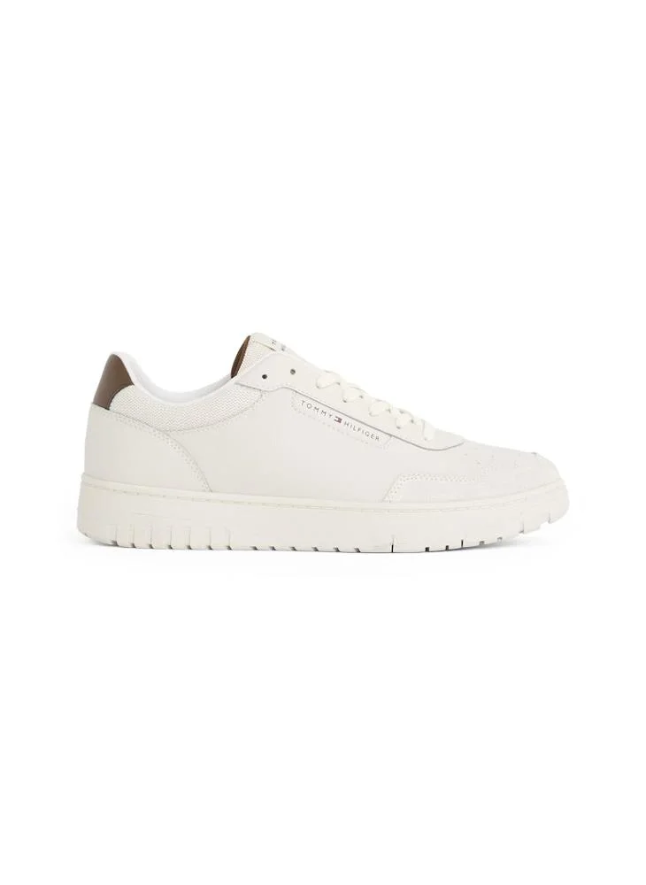 TOMMY HILFIGER BASKETBALL CORE LEATHER TRAINERS